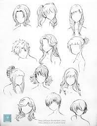 Hair Reference Tegneideer Tegninger Illustrasjon