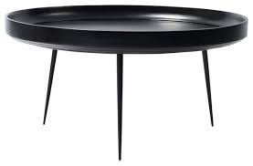 Rivet midcentury modern coffee table at amazon. Mater Danish Modern Bowl Coffee Table Xl Black Midcentury Coffee Tables By Plush Pod Decor Houzz
