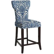 Carmilla Blue Damask Counter Stool Bar Stools Counter Stools Home Decor Kitchen