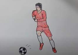 See more ideas about football drawing, football, drawings. Football Player Drawing Easy Step By Step
