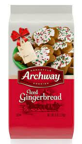 Gingerbread cookie kit for holiday decorating fun cookies are gingerbread flavored, icing and fondant are vanilla flavored net weight: Archway Holiday Iced Gingerbread Cookies Gingerbread Gingerbread Cookies Cookies