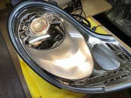 ヘッドライト 車検対応 日本 光軸 仕様 加工 カットライン ロービーム すれ違い 光量 調整 ポルシェ 911 996 前期 ボクスター 986 千葉県 グーネットピット