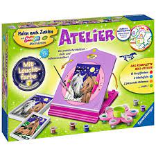 Die meisten sets zum malen nach zahlen für erwachsene bringen bereits alle notwendigen utensilien wie pinsel und farben mit. Ravensburger Malen Nach Zahlen Atelier Pferde Smyths Toys Deutschland