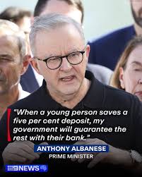 Anthony Albanese has pledged to give every single first homebuyer in  Australia the chance to afford a house with just a five per cent deposit.  Peter Dutton responded to Labor's housing plan