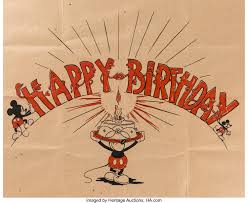 Maybe you would like to learn more about one of these? Mickey Mouse Happy Birthday Oversized Card Walt Disney C Lot 97050 Heritage Auctions