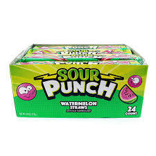 American licorice company is an american candy manufacturer founded in chicago, illinois in 1914, and headquartered in la porte, indiana. Buy Sour Punch Watermelon Sour Straws 2oz Tray 24 Pack Online In Hungary B000fed3uu