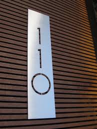 We are in the process of replacing those (and our front door!!) too, but we love the addition of. Modern House Numbers Plaques Modern Exterior Phoenix By Modern House Numbers Houzz