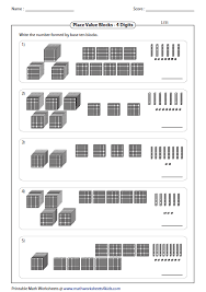 Print place value disks in the amounts: Base Ten Blocks Thousands Hundreds Tens And Ones Tens And Ones Worksheets Base Ten Blocks Base Ten