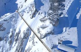 titlis cliff walk highest suspension bridge in europe mount titlis engelberg switzerland scary bridges scary places pedestrian bridge