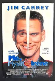 Me, Myself and Irene Movie Poster Jim Carrey Zellweger ROLLED*Hollywood  Posters*