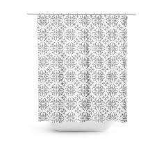 Farmhouse Shower Curtain Gray Curtain Farmhouse Bathroom Rustic Shower Curtain White And Gray Geometric Bathroom Decor For Master Bath Farmhouse Shower Curtain Farmhouse Shower Grey Curtains