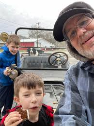 Grandsons and Bess out for an ice cream run in Western PA