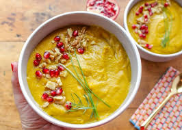 Maybe you would like to learn more about one of these? Gingered Red Kuri Squash Soup With Pomegranates Sharon Palmer The Plant Powered Dietitian