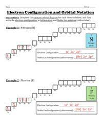 Electron configuration orbital diagrams worksheet answer key. Electron Configuration And Orbital Diagrams Worksheet By Chemistry Wiz