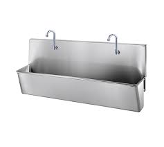 stainless steel scrub up trough