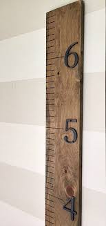A Modern Rustic Growth Chart Ruler Is The Perfect Accessory To Any Childs Room Track Your Childs Rustic Growth Charts Wooden Growth Chart Growth Chart Ruler