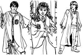 Download and print these hermione granger coloring pages for free. Harry Potter Ron Weasley And Hermione Granger Coloring Pages Coloring Home