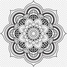 Repeating patterns of the mandalas have been revered for the ages for their meditative effects. Mandala Coloring Book Meditation Geometric Shape Child Buddhist Mandala Child Symmetry Monochrome Png Pngwing