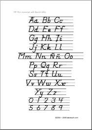 Altogether, there are 27 letters in the spanish alphabet. Spanish Chart Manuscript Letters Aa Zz Dn Style Font With Arrows Abcteach