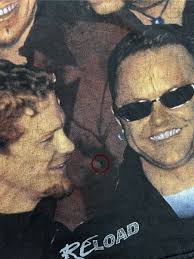 Vintage 90's Band Metallica Reload Retro Rock Men's Black T-Shirt Size M