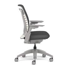 Allsteel Mimeo Chair Shown In Fog Mesh With Fully Adjustable Arms Designed In Partnership With Bruce Fifield Of Studio Fif Office Chair Chair Office Furniture