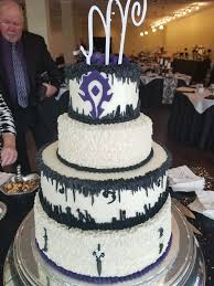 World Of Warcraft Wedding Cake Nerd Wedding Nerdy Wedding World Of Warcraft