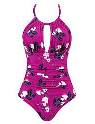 Joyaria Womens Halter Slimming One Piece Swimsuits Ruched Https Www Amazon Com Dp B07qqjqszn Ref Cm Sw R Bikini Swimsuits Swimsuits Bathing Suit Monokini