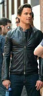 Leather Jacket Neal Leather Jacket Black Leather Jacket Christian Grey Matt Bomer