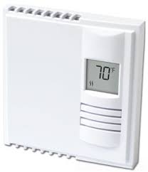 A line volt thermostat usually has thick wires ( two or four wires) coming out of its back Qmark Th108plusa 120v Or 240v 2 Wire Electronic Triac Switch Line Voltage Thermostat Rated 15 5 Amps Gordon Electric Supply Inc