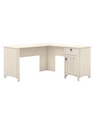 There is plenty of room to write notes and appointments and you just. Bush Furniture Salinas L Shaped Desk With Storage Antique White Standard Delivery Office Depot