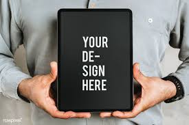 Download Premium Psd Of Businessman Holding A Digital Tablet Mockup In 2020 Digital Tablet Design Mockup Free Tablet