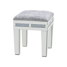 Silver Dressing Table Stools You Ll Love Wayfair Co Uk Home zone furniture churchill oak 2010 dressing table stool in natural oak.