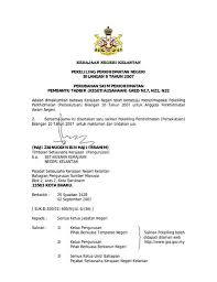 Surat pekeliling perkhidmatan bilangan 17 tahun 2008. Portal Rasmi Kerajaan Negeri Kelantan 2007