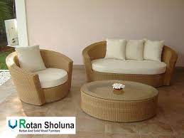 Kursi Tamu Rotan Alami Oval Jual Kursi Tamu Bahan Rotan Unik