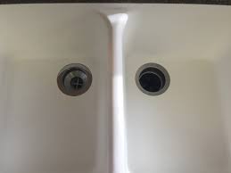 I had a metal mirror resting on my sink for a few years and it left a tiny bit of rust. The Secret To Removing Stains From Your Porcelain Sink Kitchola