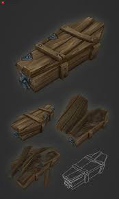 Wooden Cart Low Poly Low Poly Models Low Poly 3d Models