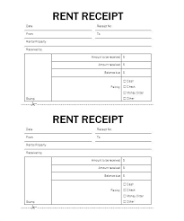 Rent Receipt Form Pdf Rental Template Invoice Format In Word Printable Document House For