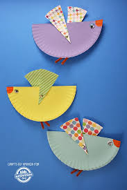Paper Plate Bird Crafts For Kids Paper Plate Birds With Movable Wings Paper Plate Crafts For Kids Preschool Crafts Plate Crafts