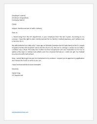 Request letter format for medical reimbursement new appeal letter. Letter For Reimbursement Of Wife S Delivery Word Excel Templates