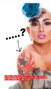 The korean flag was my very first tattoo and my name was my 3rd. Korean Queen Bambi Seoul Finds Ongina S Tattoo Of The Japanese Wwii Wartime Flag Offensive Thoughts Rpdrdrama
