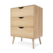 Single drawer tables with a lower shelf. Oak Look Chest Of Drawers Kmart