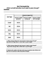 Soil Permeability Or Retention