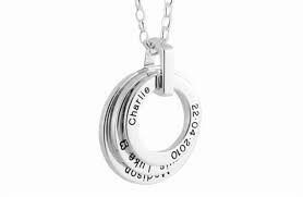 Enchant Love Loops Silver Blackened Engraving Silver Gold Jewelry Jewelry Personalized Jewelry