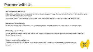 Cancer care planning and communications act (ccpca). Fish For Life Sponsor Proposal