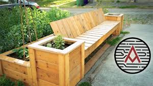 Raised Bed Bench How To Youtube