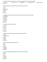 Check spelling or type a new query. Contoh Soal Tentang Bulu Tangkis Beserta Jawabannya