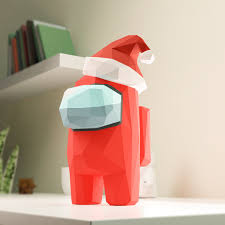 Maybe you would like to learn more about one of these? Among Us Xmas Origami Diy Figure Papercraft Model Template 3d Puzzle Pdf Pattern Kit Cardboard Paper Crafts Diy Paper Crafts Diy Paper