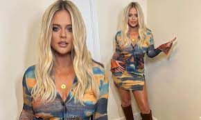 Emily Atack wows in a colourful co