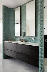 Photo 13 Of 16 In This Resurrected Beach Home Near Sydney Stands On A Top Bathroom Design Green Bathroom Modern Bathroom Vanity
