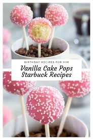 Simple Vanilla Cake Pops Vanilla Cake Pop Recipe Cake Pop Maker Starbucks Cake Pops